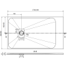 Mexen Hugo правоъгълна душ кабина SMC 180 x 90 см, бяла - 42109018
