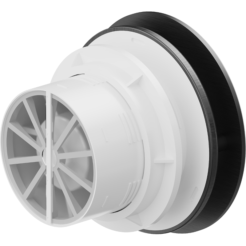 Mexen AXR 100 вентилатор за баня, черен - W9602-100-70