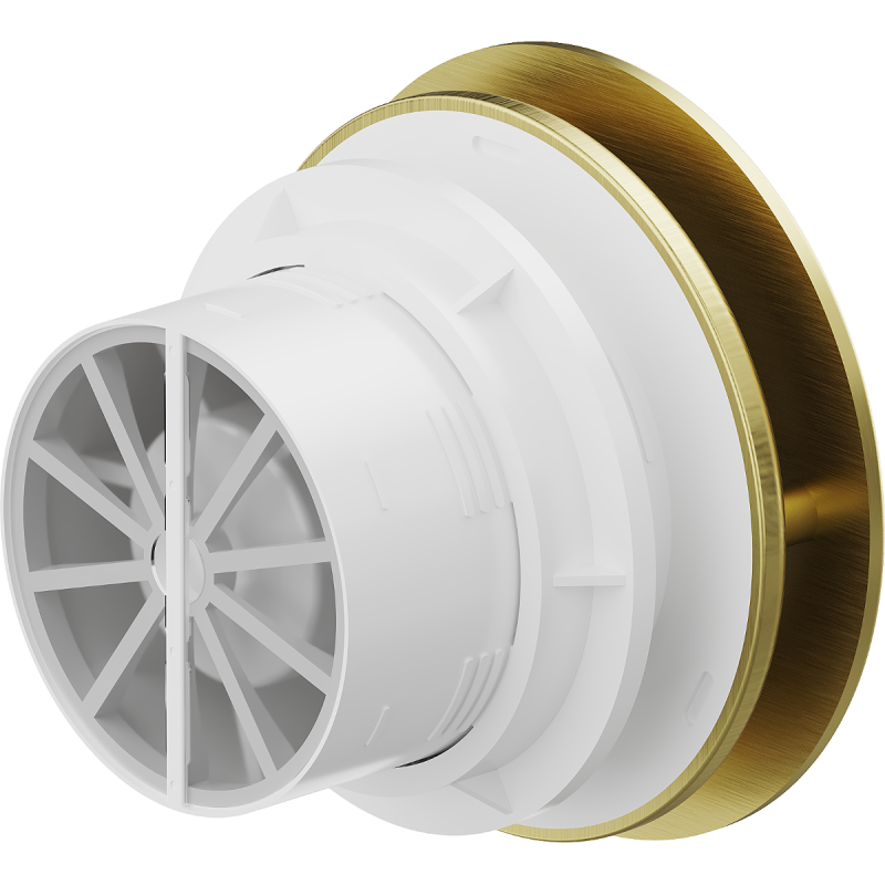 Mexen AXR 100 вентилатор за баня с датчик за влажност, златен - W9602-100H-50