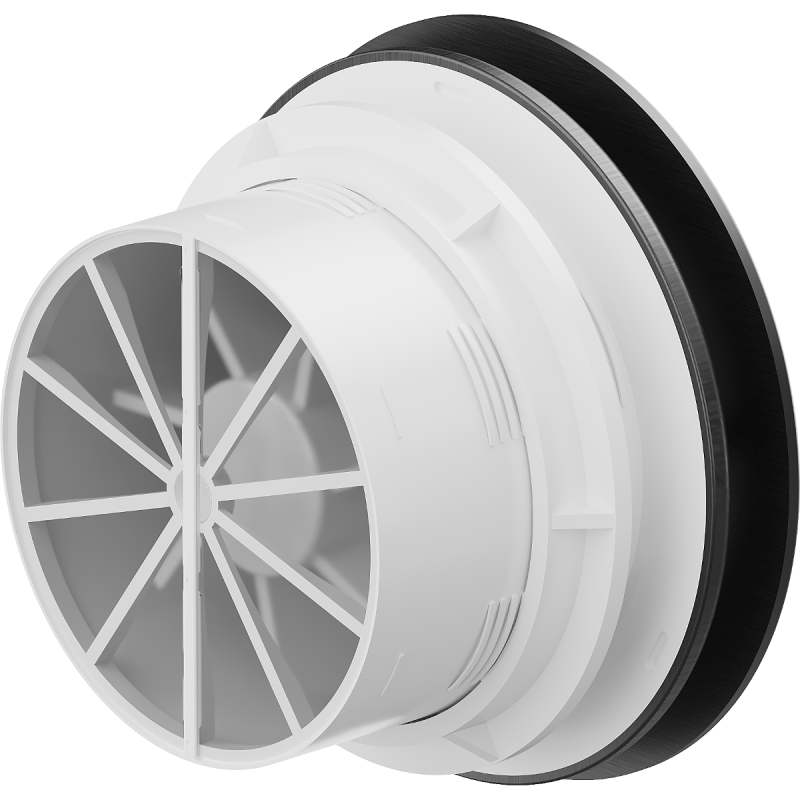 Mexen AXR 150 вентилатор за баня, черен - W9602-150-70