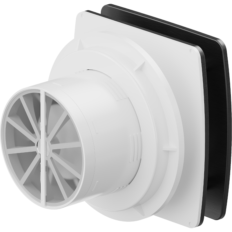 Mexen AXS 100 вентилатор за баня с влагосензор, черен - W9601-100H-70