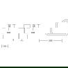 Mexen Base закачалка за кърпи, златна - 70882321-50