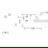 Mexen Base държач за тоалетна хартия, черен/златен - 7088233-57