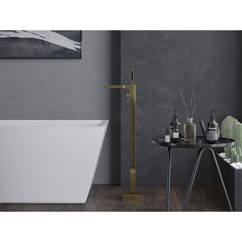 Mexen Algar свободностоящ смесител за вана, златен - 75733-50