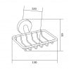 Mexen Remo сапунерка, розово злато - 7050751-60