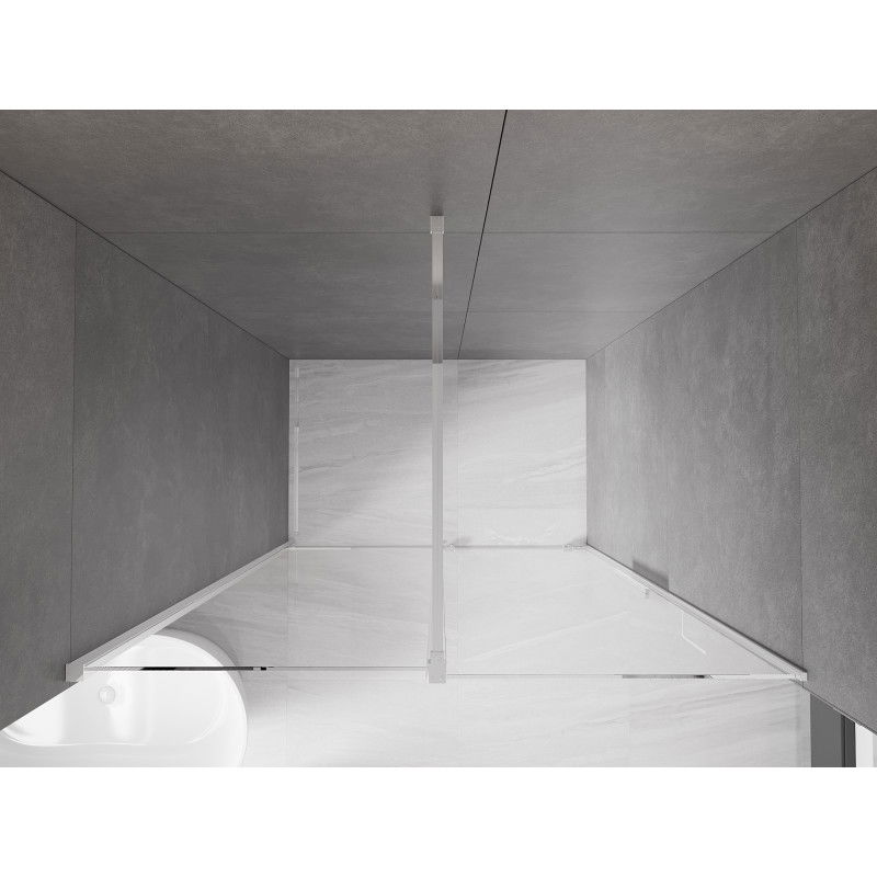 Mexen Velar плъзгаща се душ кабина 150 см, прозрачна, хром - 871-150-000-01-01