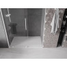 Mexen Velar плъзгаща се душ кабина 140 см, прозрачна, бяла - 871-140-000-01-20
