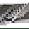 Mexen Velar разтегателни душ порти 140 см, прозрачни, бели - 871-140-000-01-20
