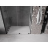 Mexen Velar плъзгаща се душ врата 160 см, прозрачна, черна - 871-160-000-01-70