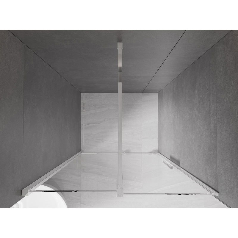 Mexen Velar плъзгаща се душ врата 90 см, прозрачна, хром - 871-090-000-01-01