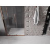 Mexen Velar разгъващи се душ врати 110 см, прозрачни, розово злато - 871-110-000-01-60