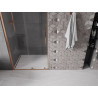Mexen Velar плъзгащи се душ врати 100 см, прозрачни, матирана мед - 871-100-000-01-65