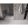 Mexen Velar плъзгащи се душ врати 100 см, прозрачни, матирана мед - 871-100-000-01-65