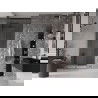 Mexen Velar плъзгащи душ врати 90 см, прозрачни, gun gray четкано - 871-090-000-01-66