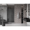 Mexen Velar плъзгаща се душ врата 90 см, прозрачна, черна - 871-090-000-01-70