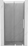 Mexen Velar плъзгаща се душ врата 110 см, прозрачна, бяла - 871-110-000-01-20