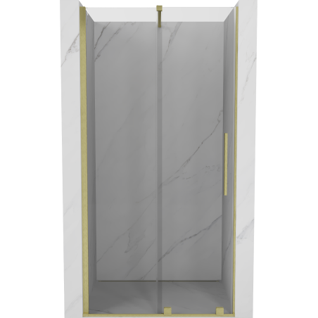 Mexen Velar плъзгаща се душ врата 100 cm, прозрачна, златна матова - 871-100-000-01-55
