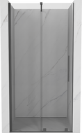 Mexen Velar плъзгащи душ врати 90 см, прозрачни, gun gray четкано - 871-090-000-01-66