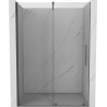 Mexen Velar плъзгащи се душ врати 130 см, прозрачен, матов gun gray - 871-130-000-01-66