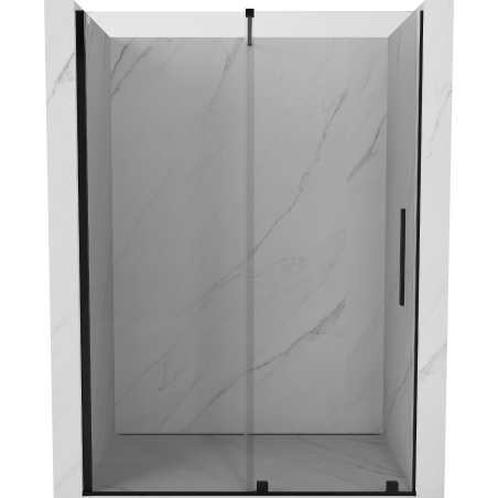 Mexen Velar плъзгаща се душ врата 160 cm, прозрачна, черна - 871-160-000-01-70