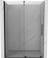 Mexen Velar плъзгаща се душ врата 160 cm, прозрачна, черна - 871-160-000-01-70