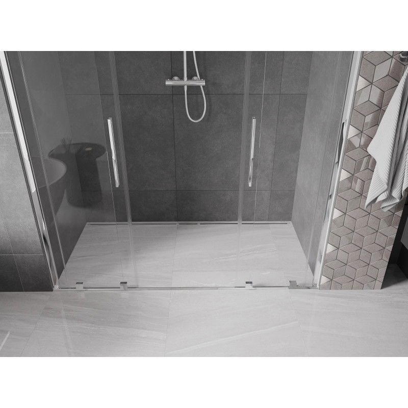 Mexen Velar Duo плъзгащи се душ врати 170 см, прозрачни, хром - 871-170-000-02-01