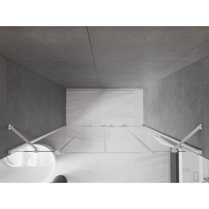 Mexen Velar Duo плъзгащи се душ врати 170 см, прозрачни, хром - 871-170-000-02-01