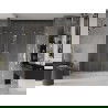 Mexen Velar Duo плъзгащи се душ врати 180 см, прозрачни, златисти четкани - 871-180-000-02-55