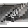 Mexen Velar Duo плъзгащи душове 180 см, прозрачни, сиви четкани - 871-180-000-02-66