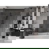 Двойни плъзгащи се душ врати Mexen Velar 170 cm, прозрачни, черни - 871-170-000-02-70