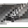 Двойни плъзгащи се душ врати Mexen Velar 170 cm, прозрачни, черни - 871-170-000-02-70