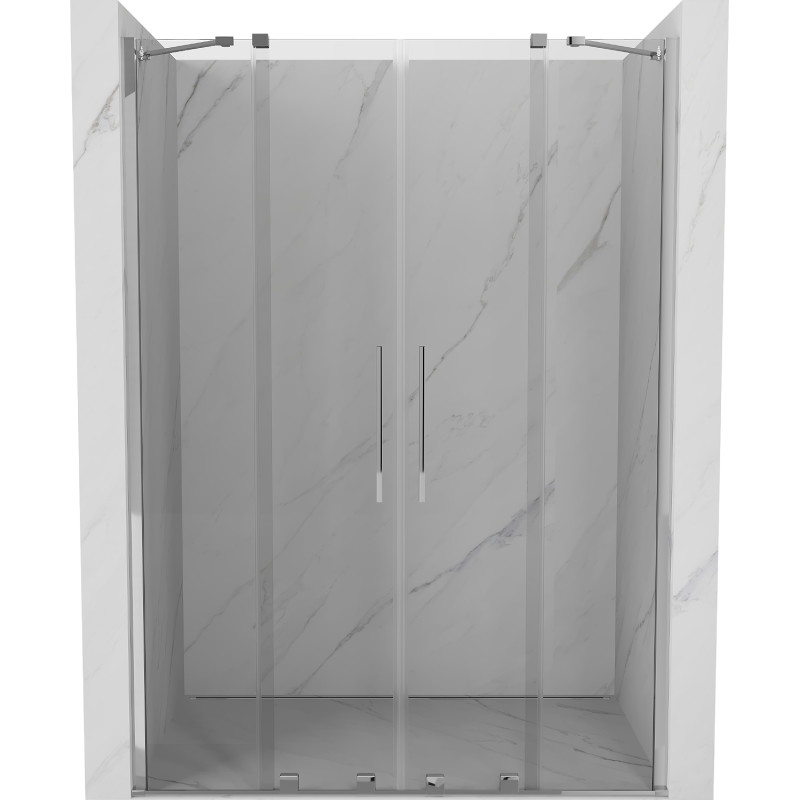 Mexen Velar Duo плъзгащи се душ врати 160 см, прозрачни, хром - 871-160-000-02-01