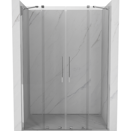 Mexen Velar Duo плъзгаща се душ врата 160 cm, прозрачна, хром - 871-160-000-02-01