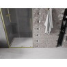 Mexen Velar плъзгащи се душ врати 100 см, прозрачни, матово златно - 871-100-000-01-55