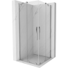 Mexen Velar Duo прозорец за душова кабина 90 x 90 см, прозрачен, хром - 871-090-090-02-01
