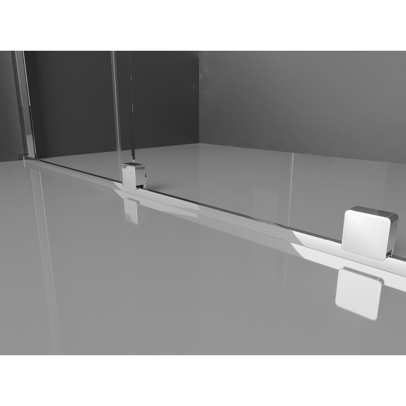 Mexen Velar Дуо плъзгаща душ кабина 80 x 80 см, прозрачна, хром - 871-080-080-02-01