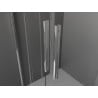 Mexen Velar Duo прозорец за душова кабина 90 x 90 см, прозрачен, хром - 871-090-090-02-01