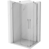 Mexen Velar Разтегателна душ кабина Duo 100 x 90 см, прозрачна, хромирана