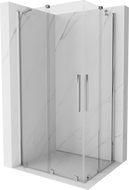 Mexen Velar Разтегателна душ кабина Duo 100 x 90 см, прозрачна, хромирана