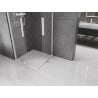Mexen Velar Duo душ кабина с плъзгаща се врата 90 x 90 см, прозрачна, бяла - 871-090-090-02-20