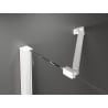 Mexen Velar Duo душ кабина с плъзгаща се врата 90 x 90 см, прозрачна, бяла - 871-090-090-02-20