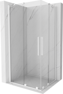 Mexen Velar Duo душ кабина с плъзгаща се врата 100 x 90 см, прозрачен, бял - 871-100-090-02-20