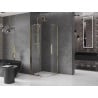 Mexen Velar Duo душ кабина с плъзгаща се врата 90 x 90 см, прозрачен, златен - 871-090-090-02-50