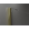 Mexen Velar Duo душ кабина с плъзгаща се врата 90 x 90 см, прозрачен, златен - 871-090-090-02-50