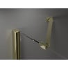 Mexen Velar Duo душ кабина с плъзгаща се врата 90 x 90 см, прозрачен, златен - 871-090-090-02-50
