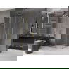 Mexen Velar Duo душ кабина с плъзгащи се врати 100 x 100 см, прозрачна, златна - 871-100-100-02-50