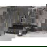 Mexen Velar Duo душ кабина с плъзгащи се врати 90 x 80 см, прозрачна, златна - 871-090-080-02-50