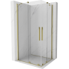 Mexen Velar Duo плъзгаща се душ кабина 100 x 90 см, прозрачна, златна - 871-100-090-02-50
