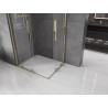 Mexen Velar Дуо плъзгаща се душ кабина 100 x 90 см, прозрачна, златиста