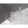 Mexen Velar Душ кабина Duo плъзгаща 100 x 90 cm, прозрачна, бяла - 871-100-090-02-20